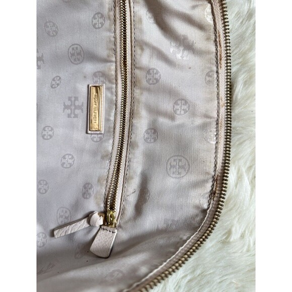 Tory Burch Purse Ivy Slouchy Satchel Bedrock Leather Expandable Bag -Miss STRAP - Picture 14 of 16